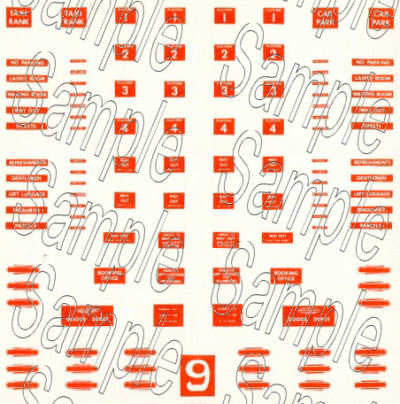 N Gauge BR (North Eastern Region) Station Signs