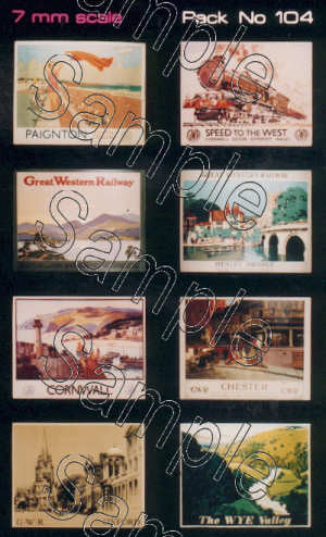 O Gauge GWR Travel Posters Large