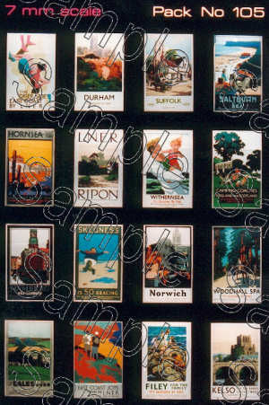 O Gauge LNER Travel Posters Small