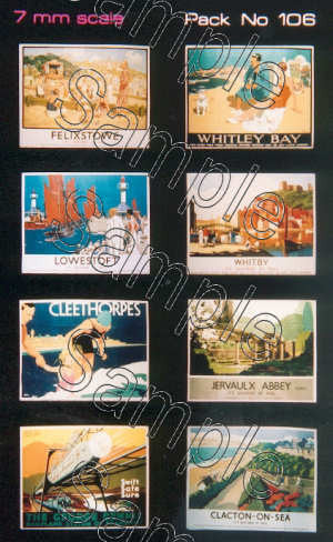 O Gauge LNER Travel Posters Large