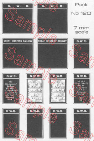 O Gauge GWR Poster Boards