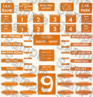 O Gauge BR (North Eastern Region) Station Signs