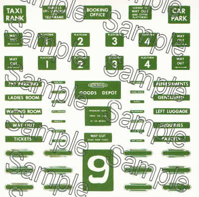 OO Gauge BR (Southern Region) Station Signs