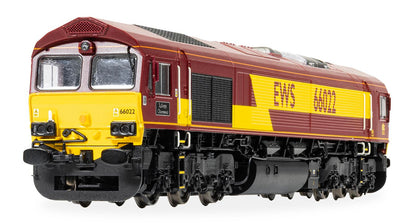 EWS Class 66 Lafarge Charnwood 66022 Diesel Locomotive