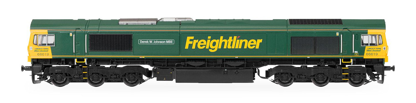 Freightliner Class 66 Derek W Johnson MBE 66619 Diesel Locomotive