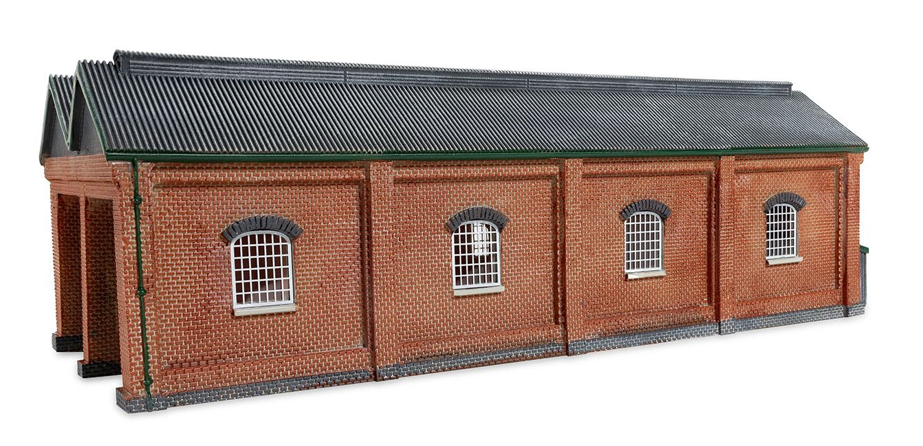TT9019 Double Engine Shed - Red Brick Collection