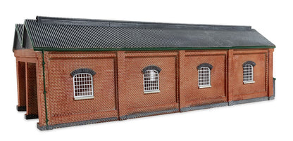 TT9019 Double Engine Shed - Red Brick Collection
