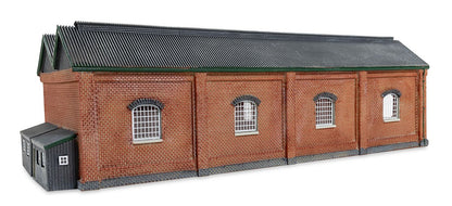 TT9019 Double Engine Shed - Red Brick Collection