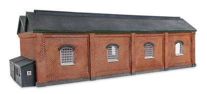 Pre-Owned TT9019 Double Engine Shed - Red Brick Collection