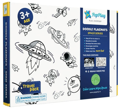 Doodle Placemats Travel Set - Space Series