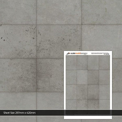 OO/HO Concrete Hardstanding Texture Paper (x5)