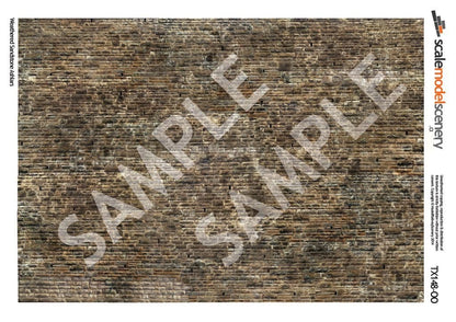 OO/HO Weathered Sandstone Ashlars Texture Paper (x5)