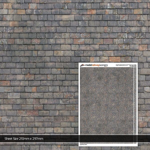 Scale Model Scenery TX184 OO/HO Mixed Grey Roof Slates – Rails