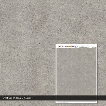 OO/HO Weathered Light Grey Concrete Texture Paper (x5)