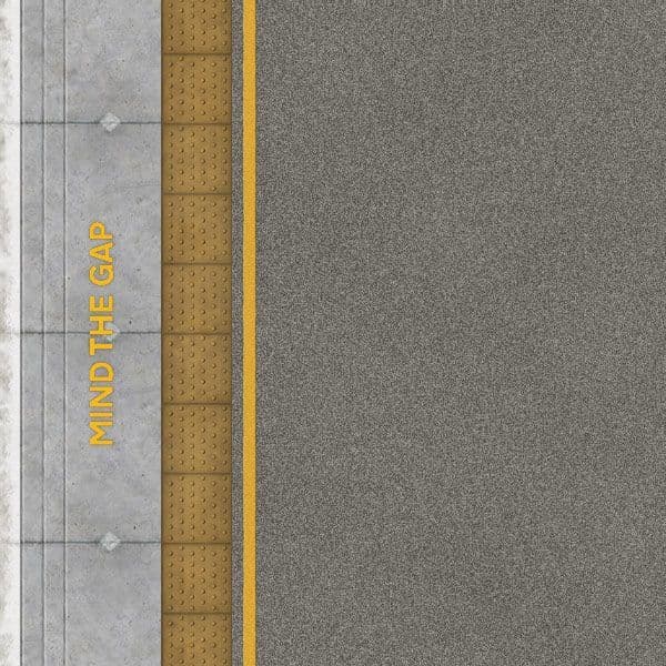 OO/HO Asphalt Platform Sheets With Network Rail Coping (x5)