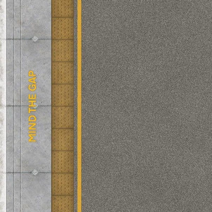 OO/HO Asphalt Platform Sheets With Network Rail Coping (x5)