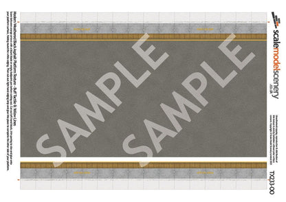 OO/HO Asphalt Platform Sheets With Network Rail Coping (x5)