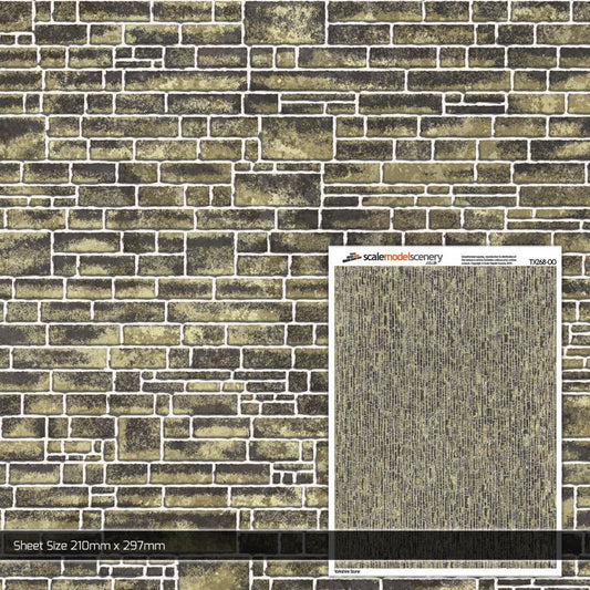 OO/HO Yorkshire Stone Texture Paper (x5)