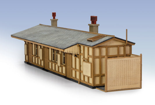 Lineside Laser Cut Kit - GWR Wooden Station Building (Monkton Combe)