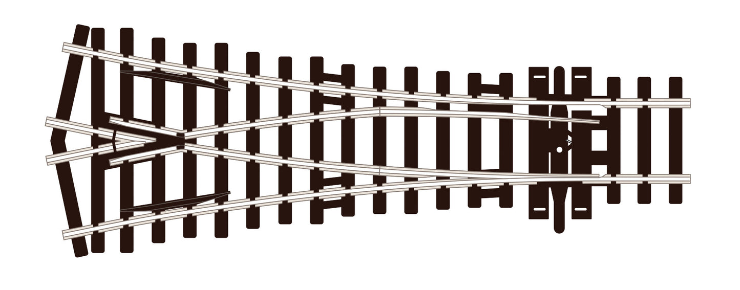 SLU97 Streamline OO/HO Code 100 Y Small Radius Unifrog Point Turnout