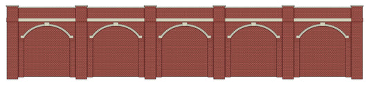 LK12168 Lineside Kit TT:120 Retaining Wall - Brick 304mm/12inches