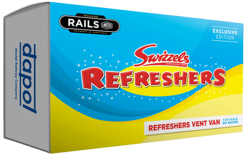 4F-SWIZZELS-003 Swizzels Sweets "Refreshers" - blue Vent Van