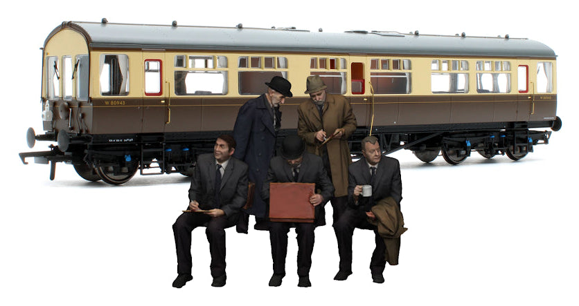 80500-076C 1:76 Scale Exclusive Black Label BR Steam Era Q13 Inspection Saloon Engineers - Full Colour 3D Print