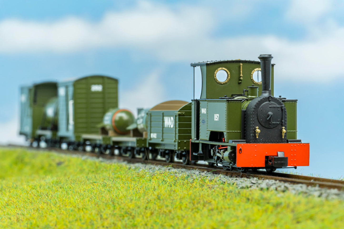 986207 Sirdar Class 0-4-0 Kerr, Stuart & Co. Short-Tank 'What If' - WDLR Plain Green Steam Locomotive