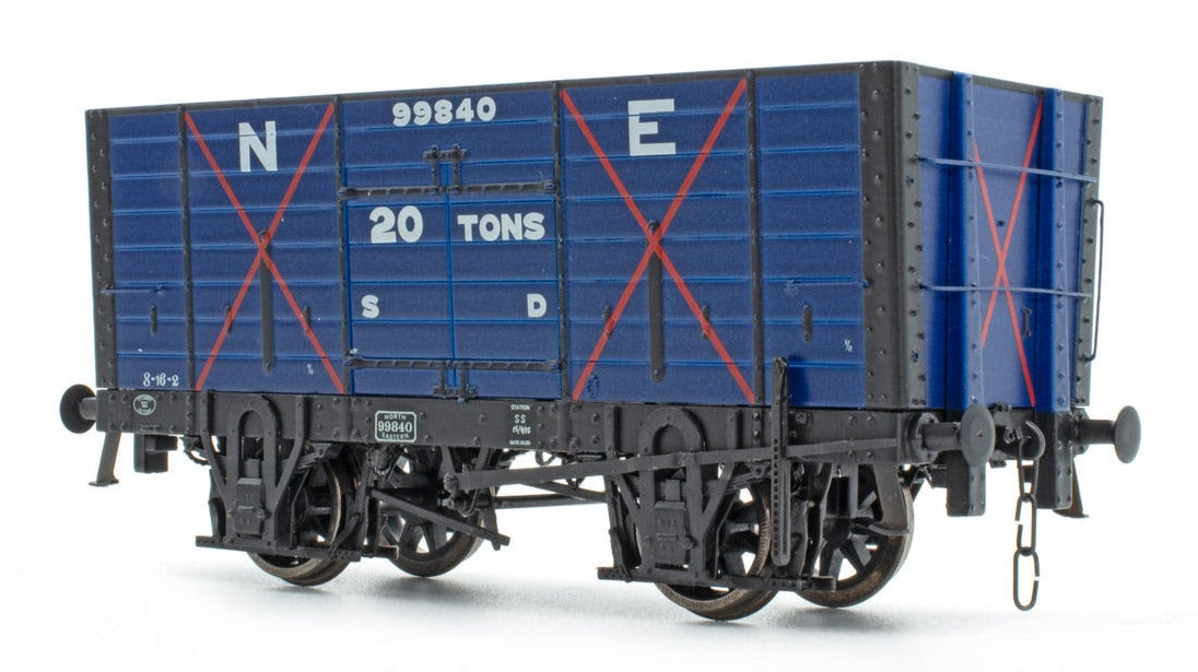 NER 20t Hopper - Mixed Q3 Hopper - Grouping transition period: 1910-22 NER Blue/1923-37 LNER Grey - Triple Pack