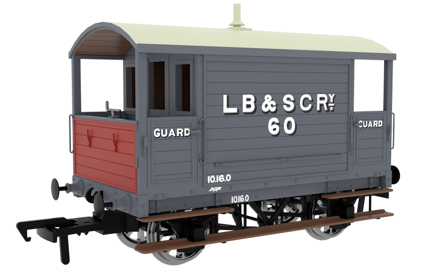 LBSC 4 Wheel Brake Van - LB&SCRy No.60