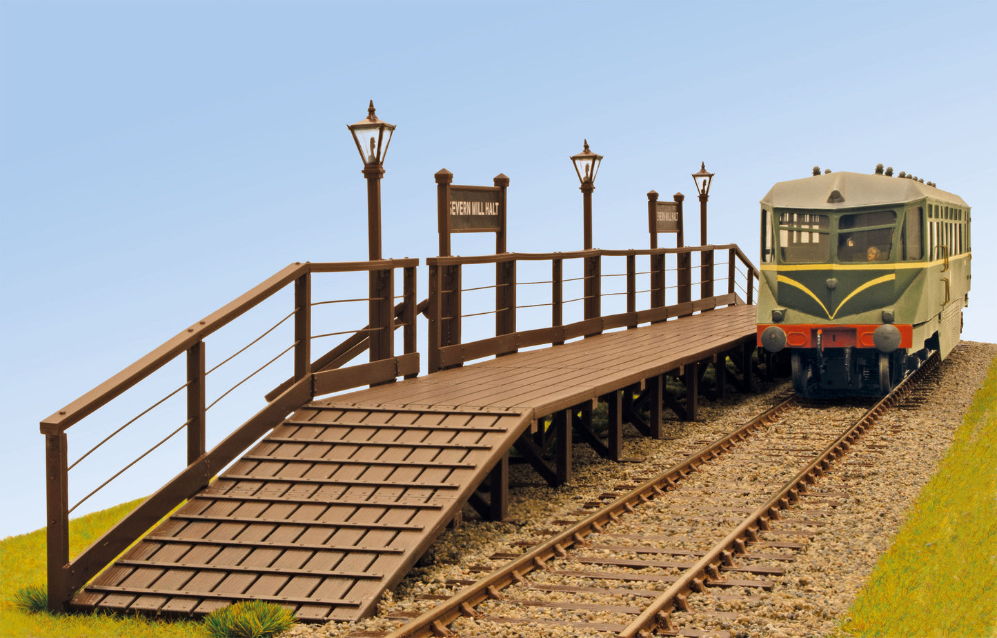 LK708 Wooden Platform Halt Model Kit