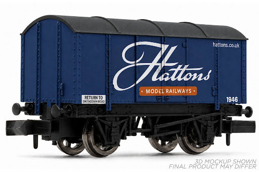2F-HATTONS-26 Hattons Model Railways Blue Gunpowder Van