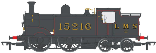 50-174Z Class 439 Caledonian 0-4-4T 15216 LMS Lined Black Steam Locomotive