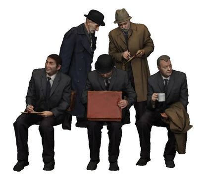 80500-076C 1:76 Scale Exclusive Black Label BR Steam Era Q13 Inspection Saloon Engineers - Full Colour 3D Print