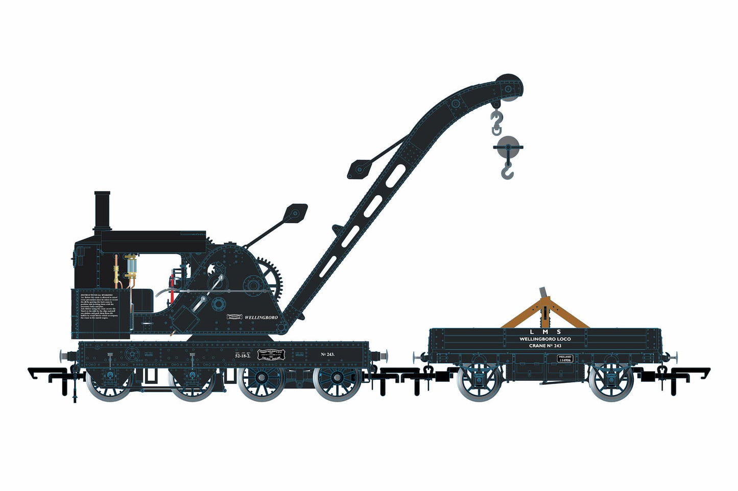 OR76SCS1002 Standard Cowans Sheldon 15T Crane LMS Wellingborough 243
