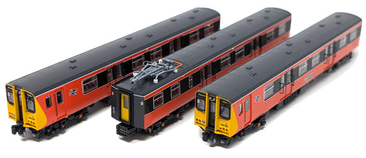RT-N-314-301DC Class 314211 Strathclyde Passenger Transport (SPT) Orange & Black 3 Car EMU Set