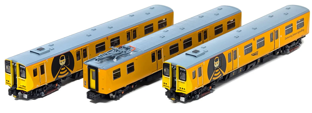 RT-N-313-351-DCC Class 313121 Network Rail Yellow 3 Car Set (DCC Sound)