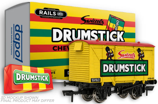 4F-SWIZZELS-002 Swizzels Sweets "Drumstick" - Retro yellow Vent Van