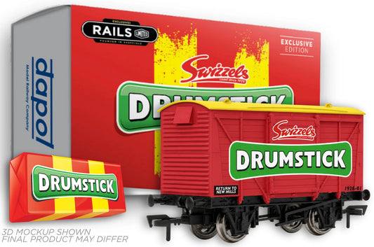 4F-SWIZZELS-001 Swizzels Sweets "Drumstick" - Modern red Vent Van