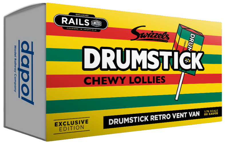 4F-SWIZZELS-002 Swizzels Sweets "Drumstick" - Retro yellow Vent Van
