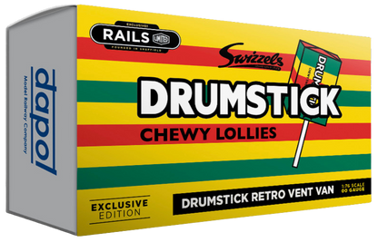 4F-SWIZZELS-002 Swizzels Sweets "Drumstick" - Retro yellow Vent Van