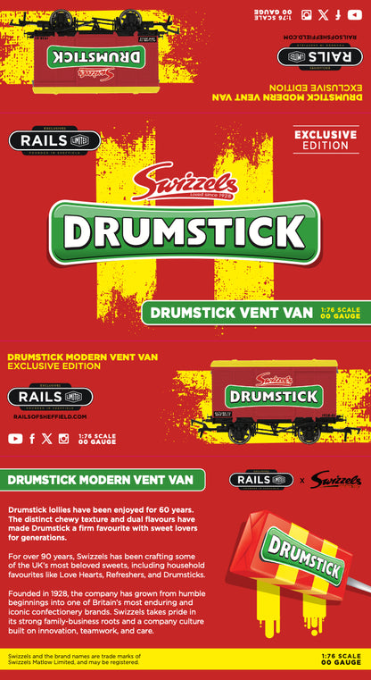 4F-SWIZZELS-001 Swizzels Sweets "Drumstick" - Modern red Vent Van