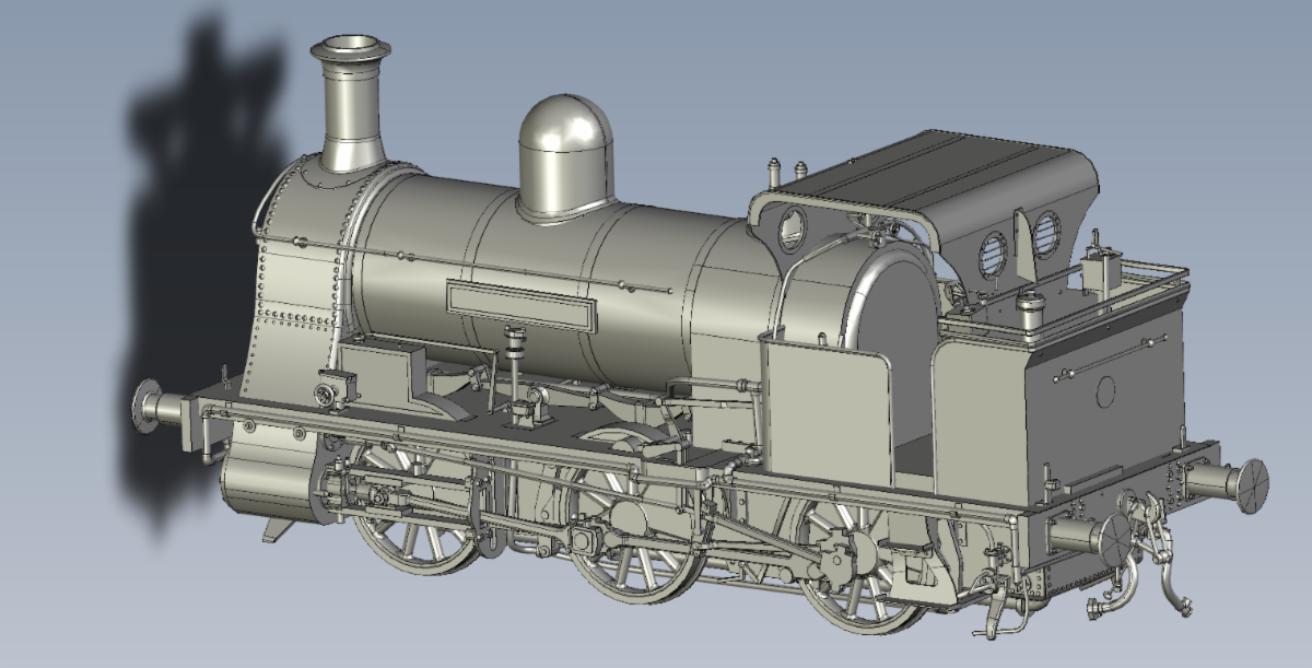 'Bellerophon' 0-6-0WT Black Steam Tank Locomotive (DCC Fitted)