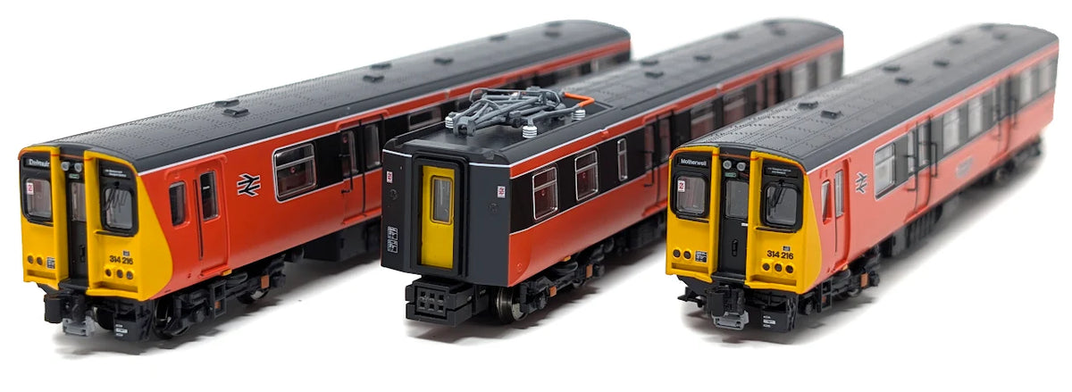 RT-N-314-302DC Class 314216 Strathclyde Passenger Transport (SPT) Orange & Black 3 Car EMU Set