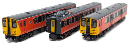 RT-N-314-302DC Class 314216 Strathclyde Passenger Transport (SPT) Orange & Black 3 Car EMU Set