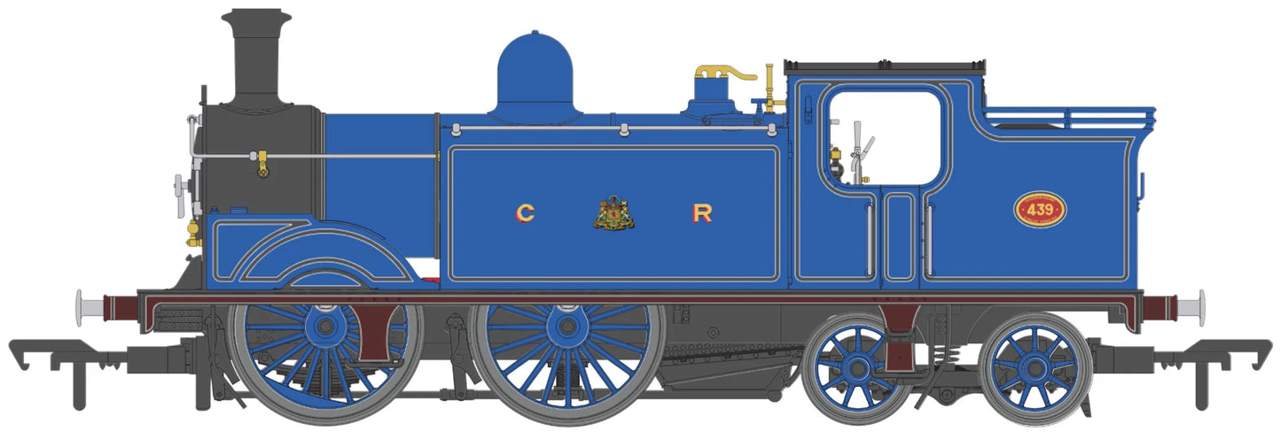 50-170Z Class 439 Caledonian 0-4-4T 439 CR Lined Light Blue Steam Locomotive