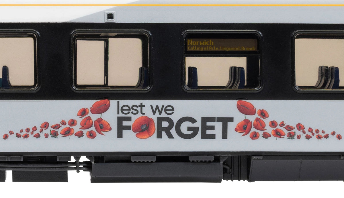 R30468 Flirt Greater Anglia Class 755 755414 Lest We Forget 4 Car Train Pack