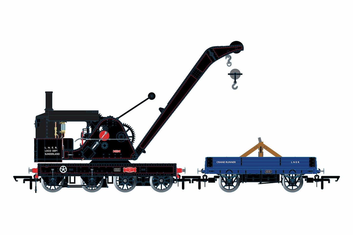 OR76SCS2002 Standard Cowans Sheldon 15T Crane LNER Sunderland 901628