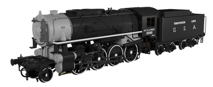 USATC S160 2-8-0 'Pvt. H.J. O’Brien' Black with Transportation Corps U.S.A. on Tender No.2582 Steam Locomotive - DCC Sound