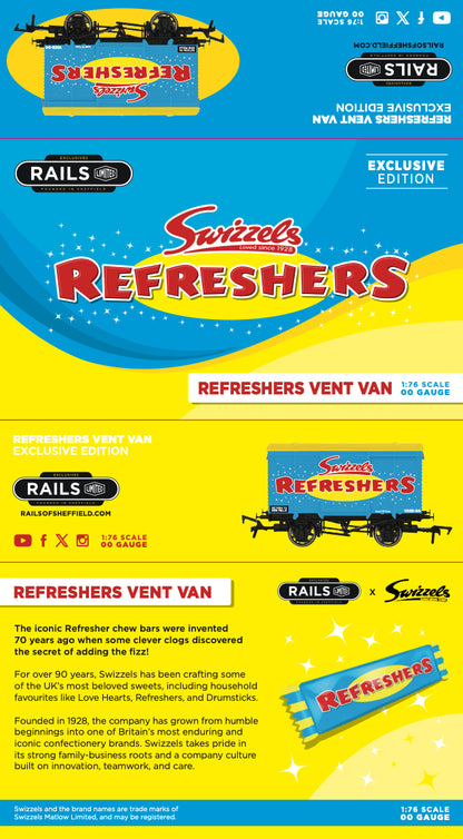 4F-SWIZZELS-003 Swizzels Sweets "Refreshers" - blue Vent Van